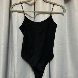 Free People Black Cami Bodysuit - XS/S